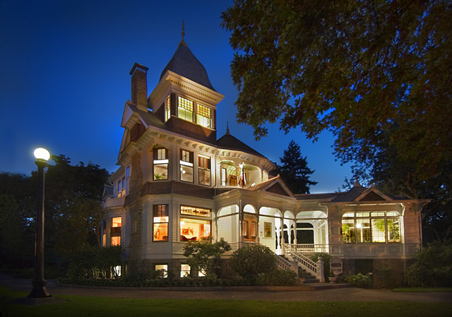 deepwood estate at night