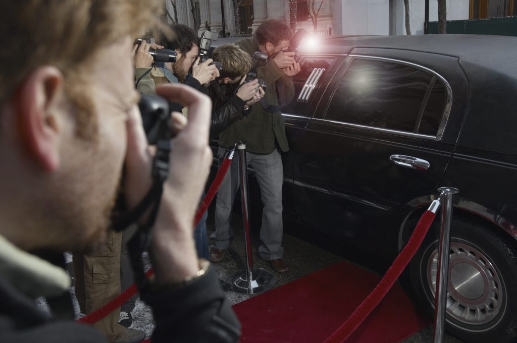 tinted window on car of famous person